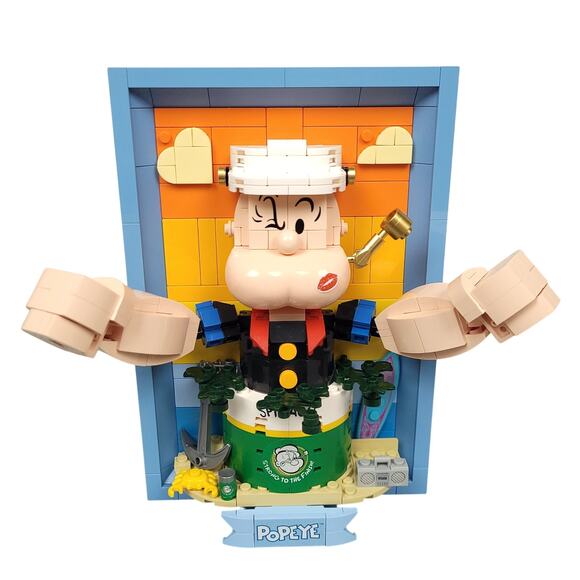 Pantasy Popeye The Sailor 3D Portrait Set 8" 99% Complete Missing Box EUC - Picture 1 of 10